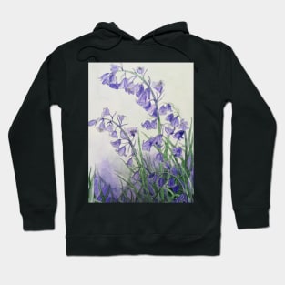 Bluebells watercolour painting Hoodie